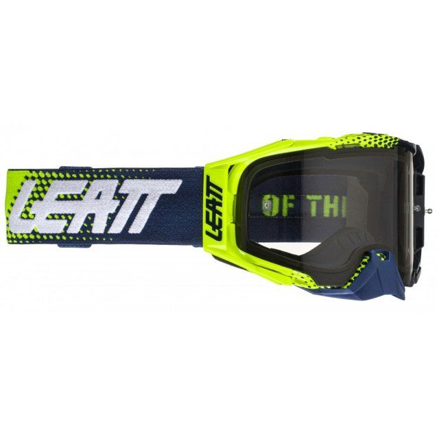 Окуляри LEATT Goggle Velocity 6.5 - Light Grey Lime Blue