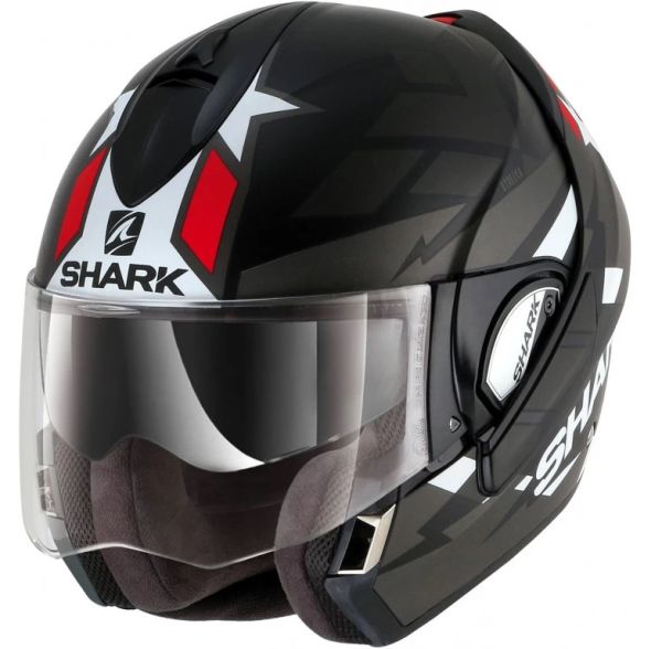 Мотошолом Shark Evoline 3 Strelka Mat Black\Antracite