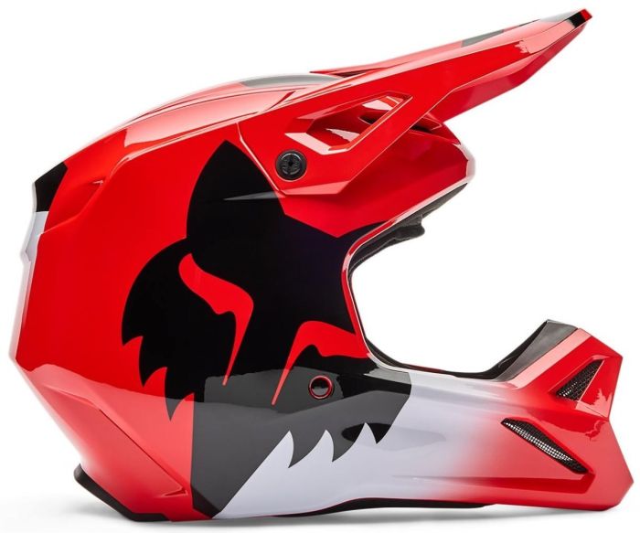Шолом Fox Yth V1 Helmet - Shield Flo Red