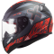 Мотошолом LS2 FF353 Rapid Xtreet Matt Black Red