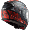 Мотошолом LS2 FF353 Rapid Xtreet Matt Black Red
