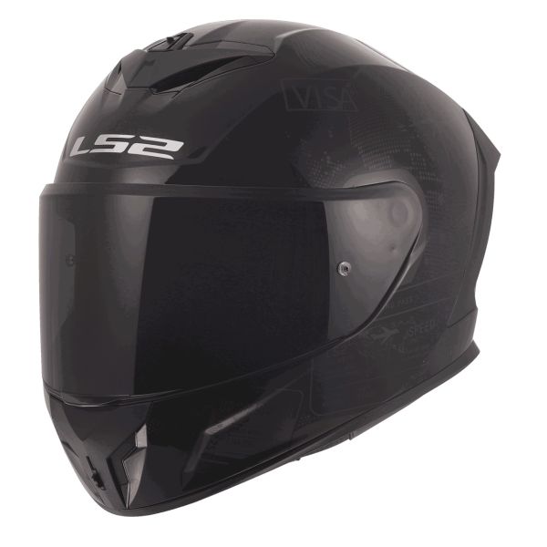 Мотошолом LS2 FF820 Rapid III Globetrotter Black Grey