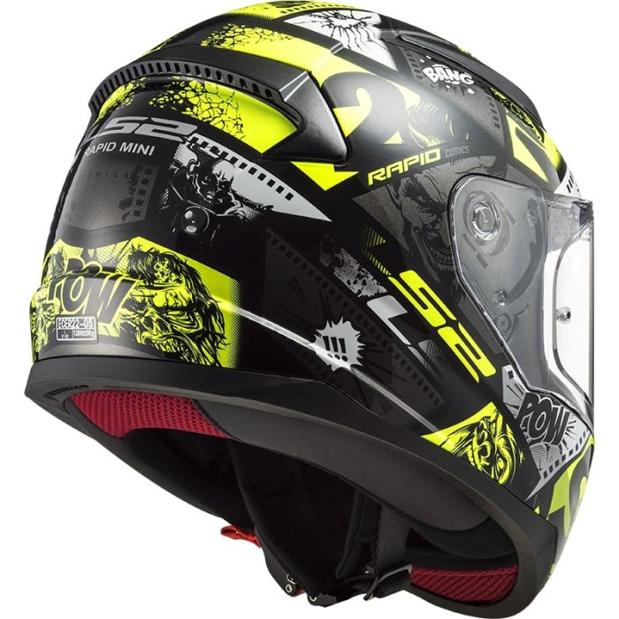Шолом LS2 FF353J Rapid Mini Vignette Black Hi-Vis Yellow