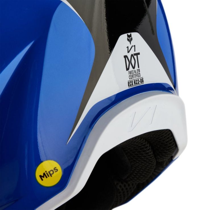Мотошолом Fox V1 Nitro Helmet Blue