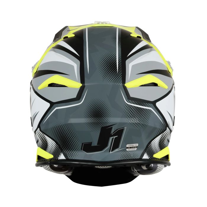 Мотошолом Just1 J39 Revo Grey Yellow Fluo Black Matt
