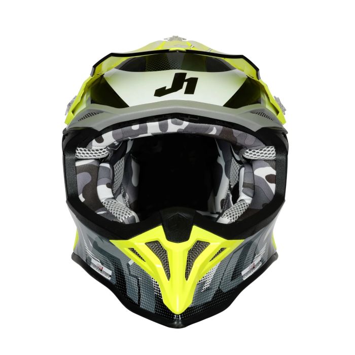 Мотошолом Just1 J39 Revo Grey Yellow Fluo Black Matt