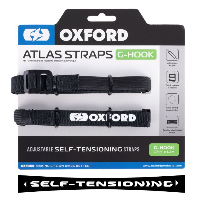 Ремені Oxford Atlas G-Hook 17mm x 1.2M Black (Pair)