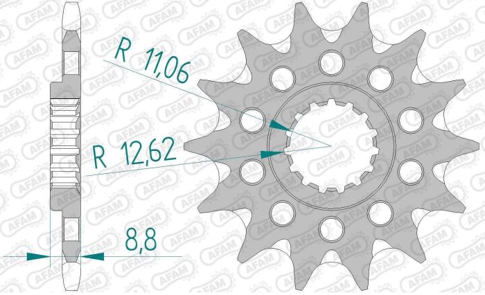 Зірка Afam Grooved Chainwheel 520 - KTM