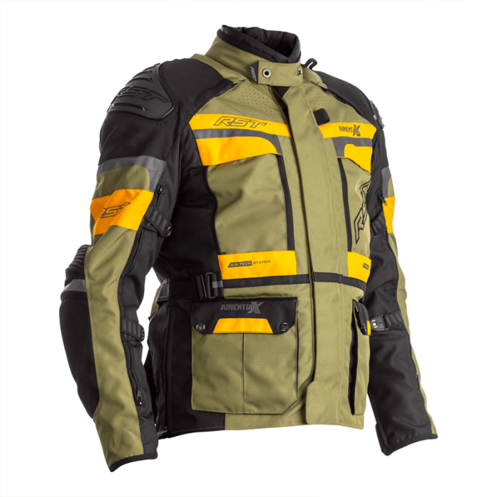 Куртка RST Pro Series Adventure-X CE Mens Textile Jacket Green / Ochre