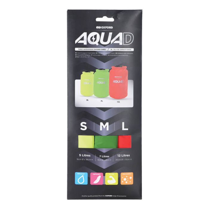 Набір пакувальних кубиків Oxford Aqua D WP Packing Cubes (x3)
