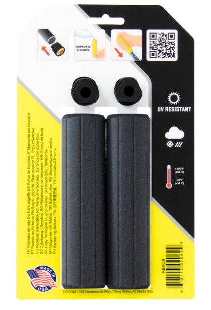 Грипси ESI Ribbed Extra Chunky Black Silicone Bicycle Grips