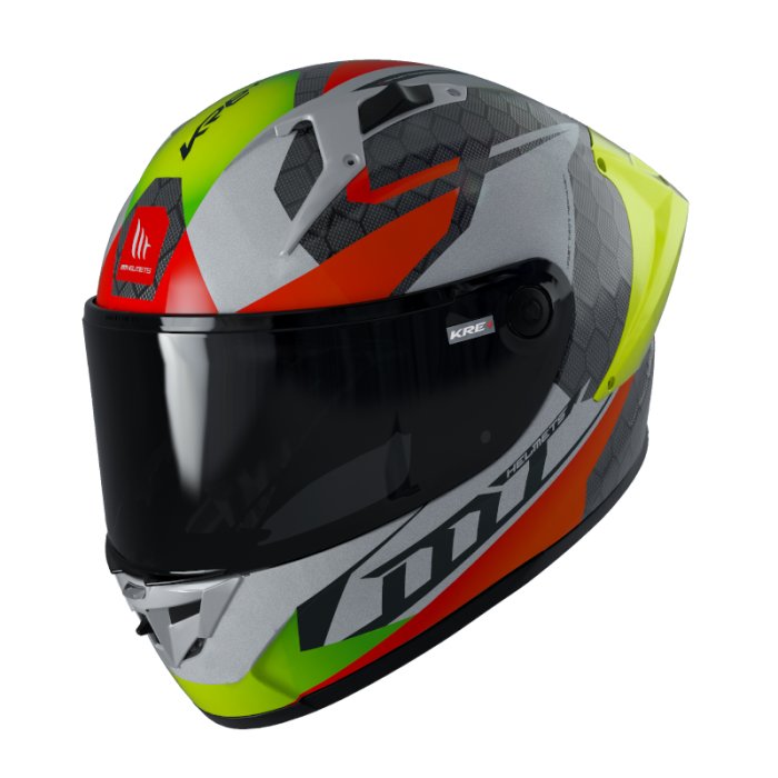 Мотошолом MT KRE+ Carbon Projectile D2 Gloss Gray