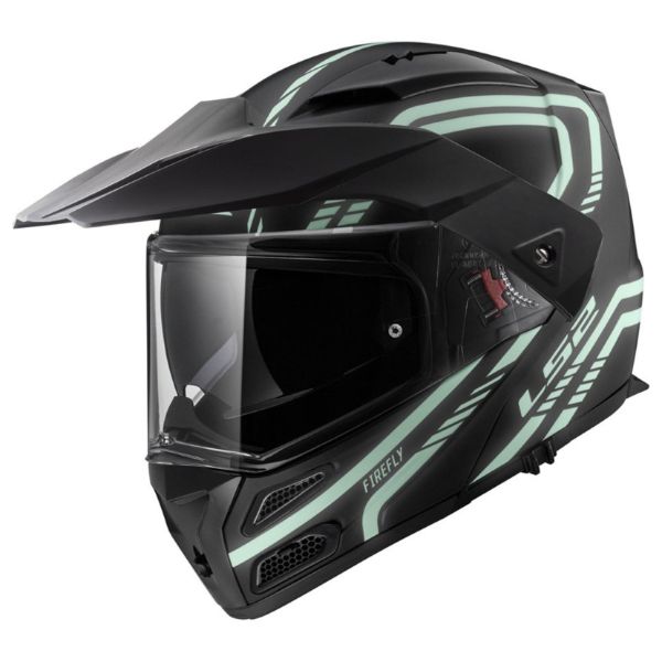 Мотошолом LS2 FF324 Metro Firefly Matt Black P/J