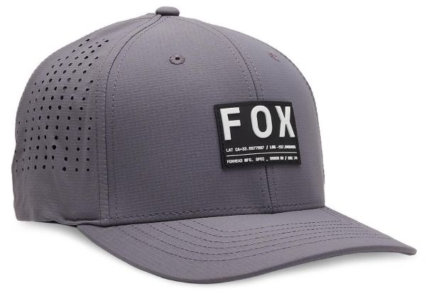 Кепка Fox Non Stop Tech Flexfit Hat Steel Gray,  S/m