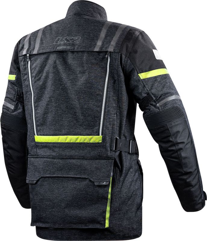 Куртка LS2 Nevada Man Jacket Black Hi-Vis Yellow