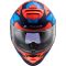 Мотошолом LS2 FF800 Storm Faster Matt Fluo Orange Blue
