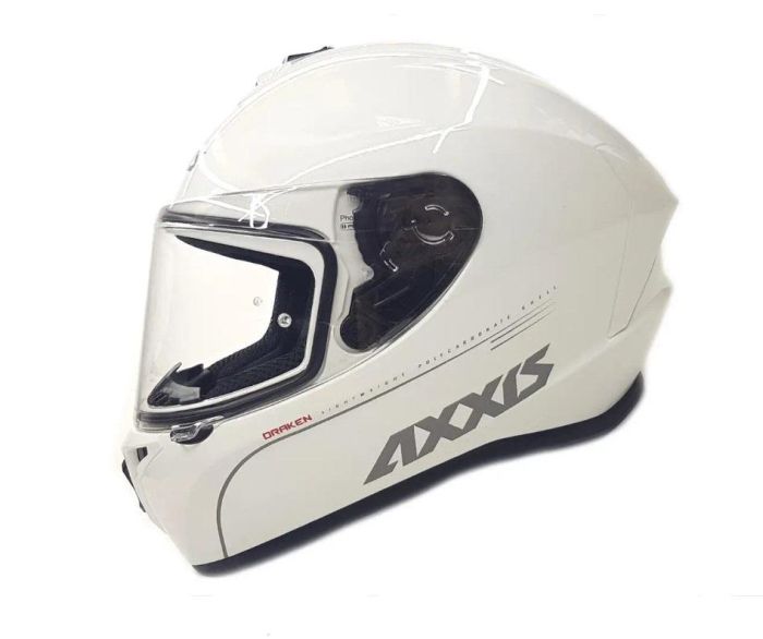 Мотошолом AXXIS DRAKEN S V.2 Solid Gloss White