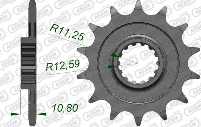 Зірка Afam 520 Sprocket - Aprilia