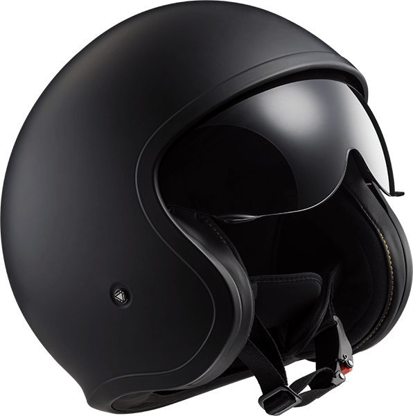 Мотошолом LS2 OF599 Spitfire Single Mono Matt Black