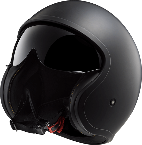 Мотошолом LS2 OF599 Spitfire Single Mono Matt Black