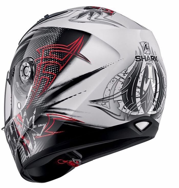 Мотошолом Shark Ridill Finks Black\White\Red