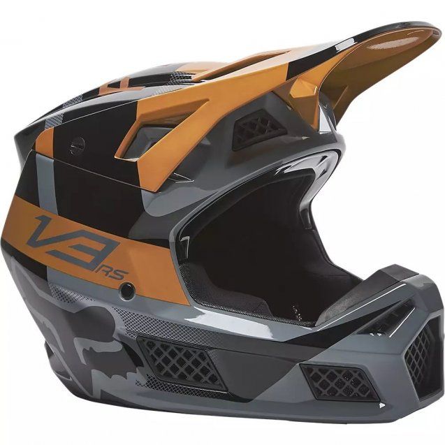 Мотошолом FOX V3 RS Riet Helmet Gold
