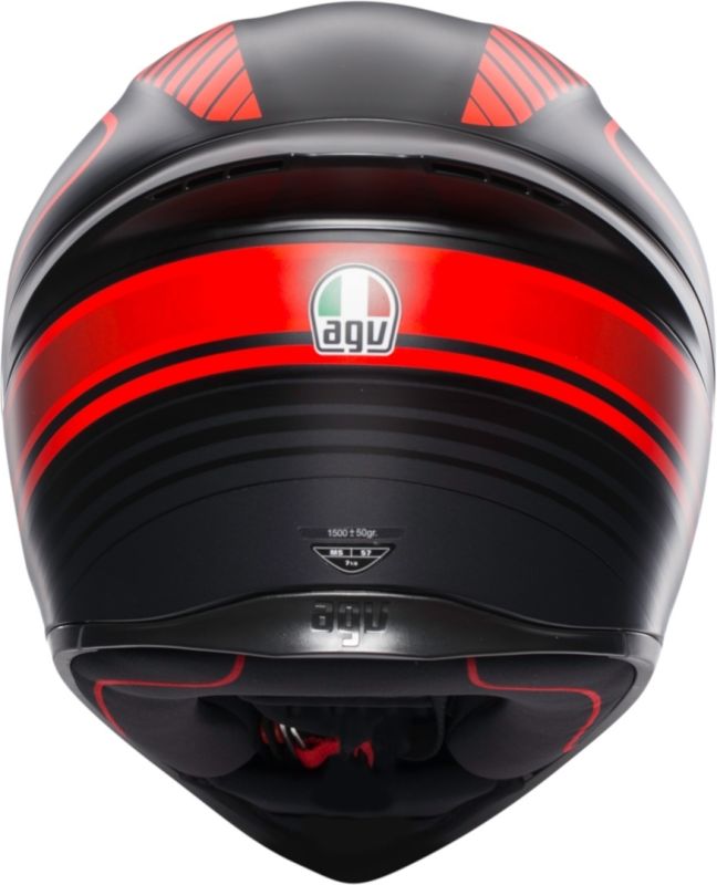 Мотошолом AGV K1 Warmup Matt Black\Red
