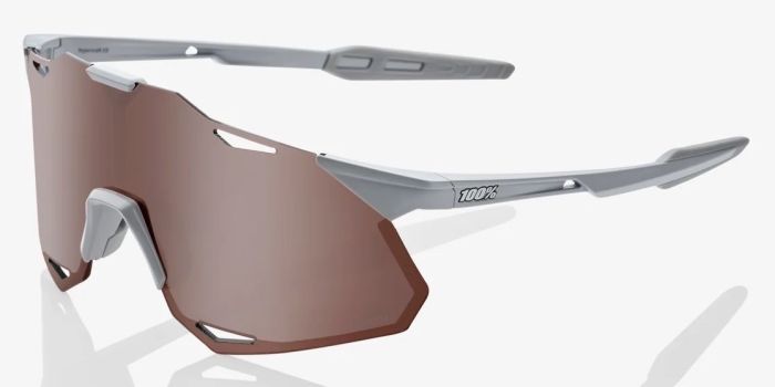 Окуляри Ride 100% Hypercraft Xs - Matte Stone Grey - Hiper Crimson Silver Mirror Lens