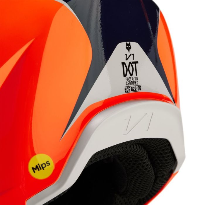 Мотошолом Fox V1 Nitro Helmet Flo Orange