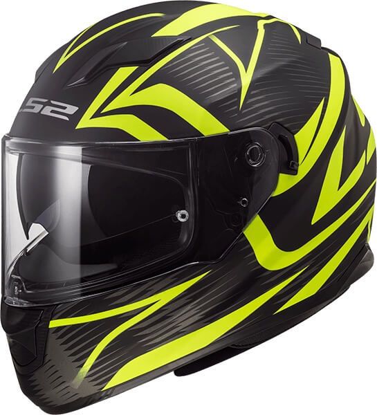 Мотошолом LS2 FF320 Stream Evo Jink Matt Black Yellow