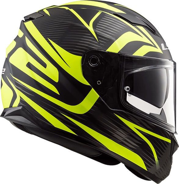 Мотошолом LS2 FF320 Stream Evo Jink Matt Black Yellow