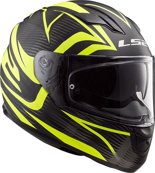 Мотошолом LS2 FF320 Stream Evo Jink Matt Black Yellow