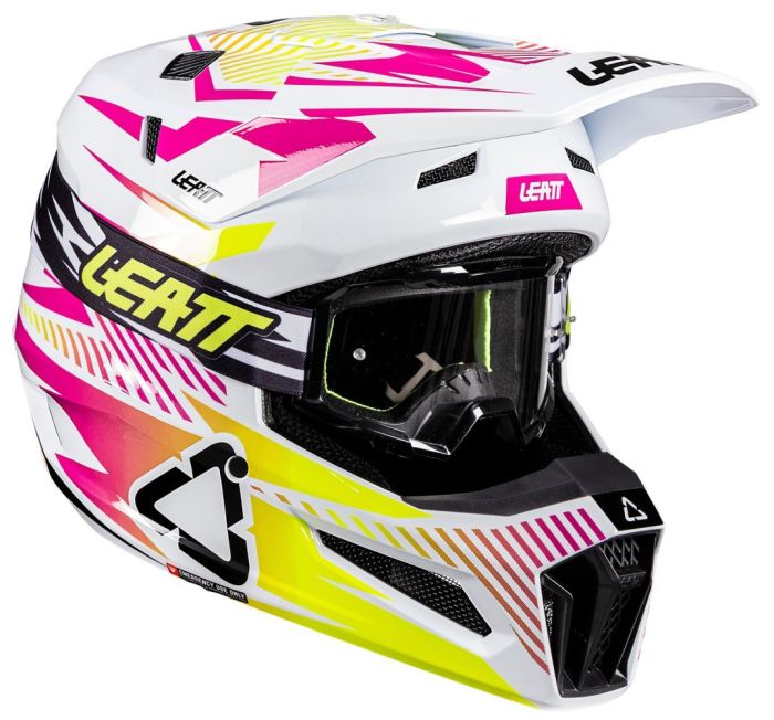 Шолом Leatt Moto 3.5 Helmet + Goggle Storm Pink