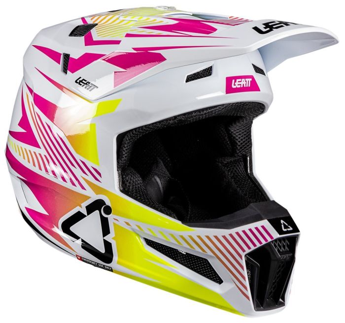 Шолом Leatt Moto 3.5 Helmet + Goggle Storm Pink