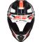 Мотошолом LS2 MX437 Fast Evo Strike Black White Red
