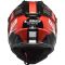 Мотошолом LS2 MX437 Fast Evo Strike Black White Red
