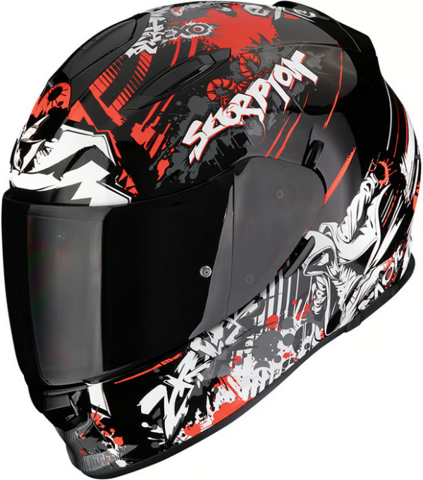 Шолом SCORPION EXO-491 SPECTOR black/red
