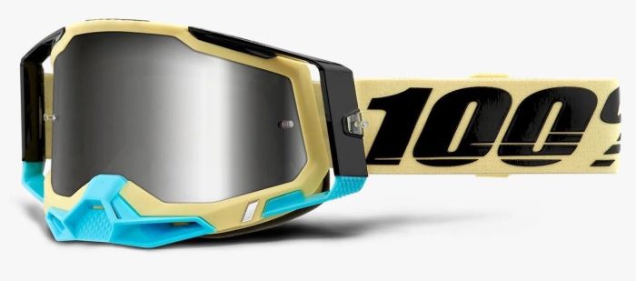 Окуляри 100% Racecraft 2 Goggle Airblast - Mirror Silver Lens