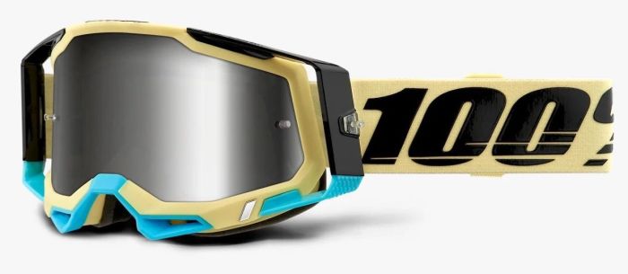 Окуляри 100% Racecraft 2 Goggle Airblast - Mirror Silver Lens