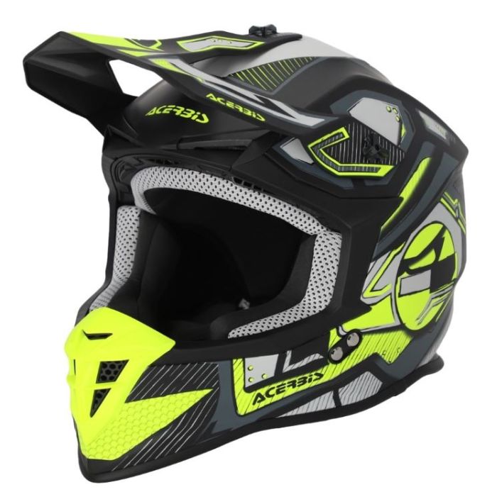 Шолом ACERBIS LINEAR 2206 black/fluo yellow