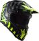 Мотошолом LS2 MX703 C X-Force Barrier Hi-Viz Yellow Green
