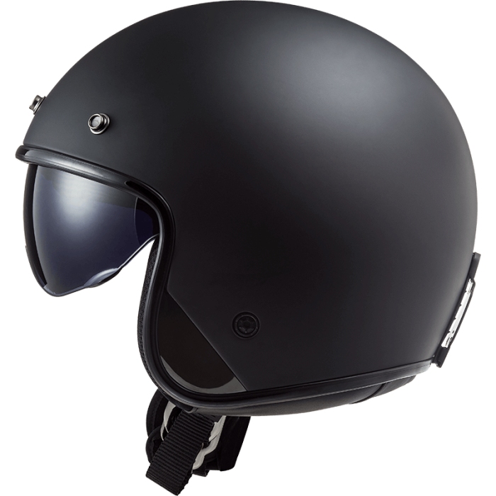 Мотошолом LS2 OF601 Bob Solid Matt Black