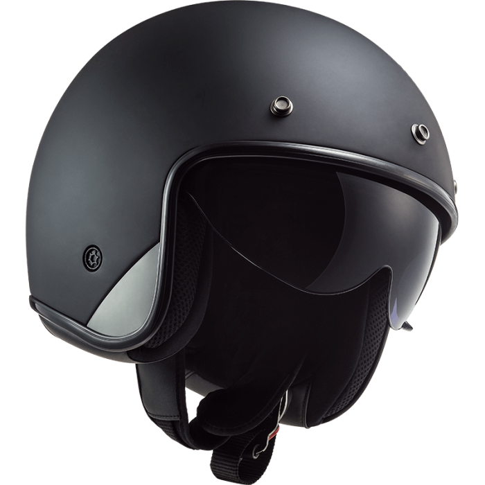 Мотошолом LS2 OF601 Bob Solid Matt Black