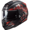 Мотошолом LS2 FF397 Vector FT2 Stencil Matt Black Red