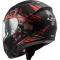 Мотошолом LS2 FF397 Vector FT2 Stencil Matt Black Red