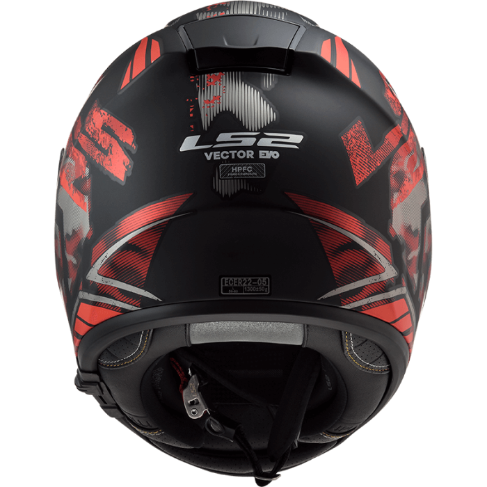 Мотошолом LS2 FF397 Vector FT2 Stencil Matt Black Red