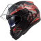 Мотошолом LS2 FF397 Vector FT2 Stencil Matt Black Red