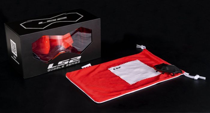 Окуляри LS2 Aura Goggle Black Red With Clear Visor