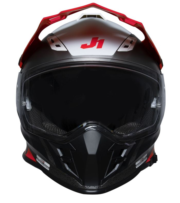 Мотошолом Just1 J34 Pro Outerspace Fluo Red Black