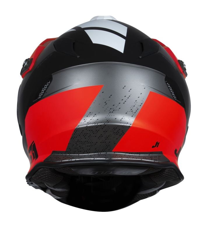 Мотошолом Just1 J34 Pro Outerspace Fluo Red Black